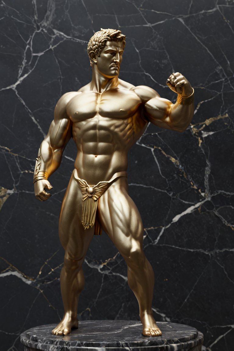 00005-3833440545-A statue from a muscular greek god statue, dark marble, gilded accents, kintsugi cracks, 8k unreal engine render, photorealism.jpg